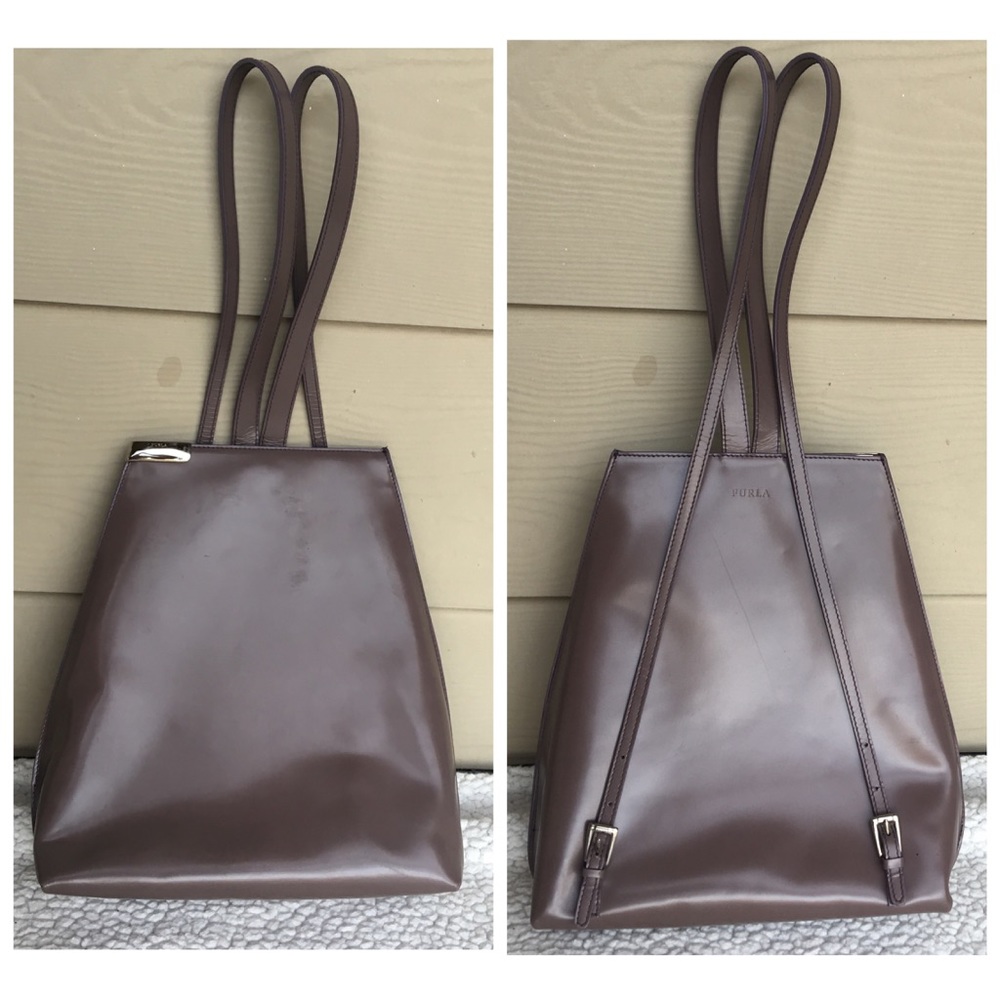 Vintage Furla Structured Backpack - Designer Purse